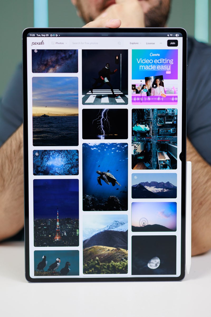 The Galaxy Tab S12 Ultra has a lovely display.
