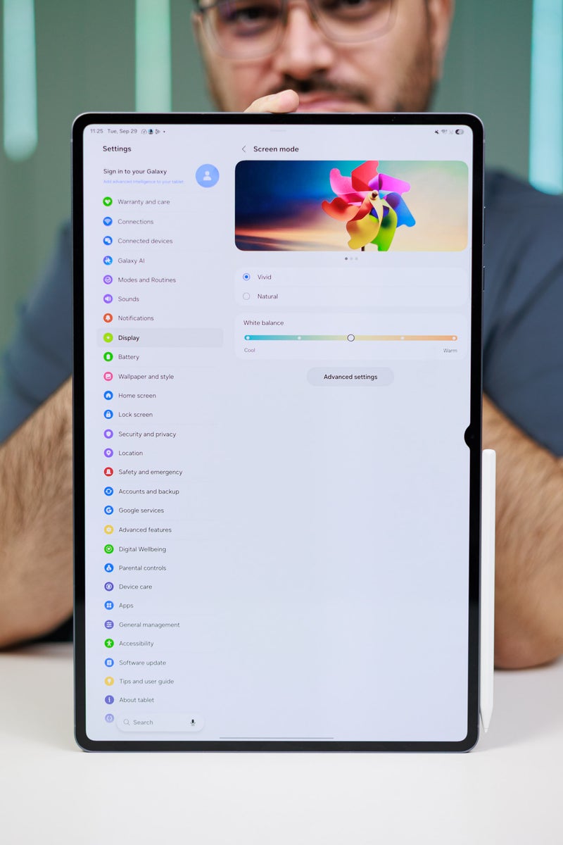 The Galaxy Tab S12 Ultra has a lovely display.