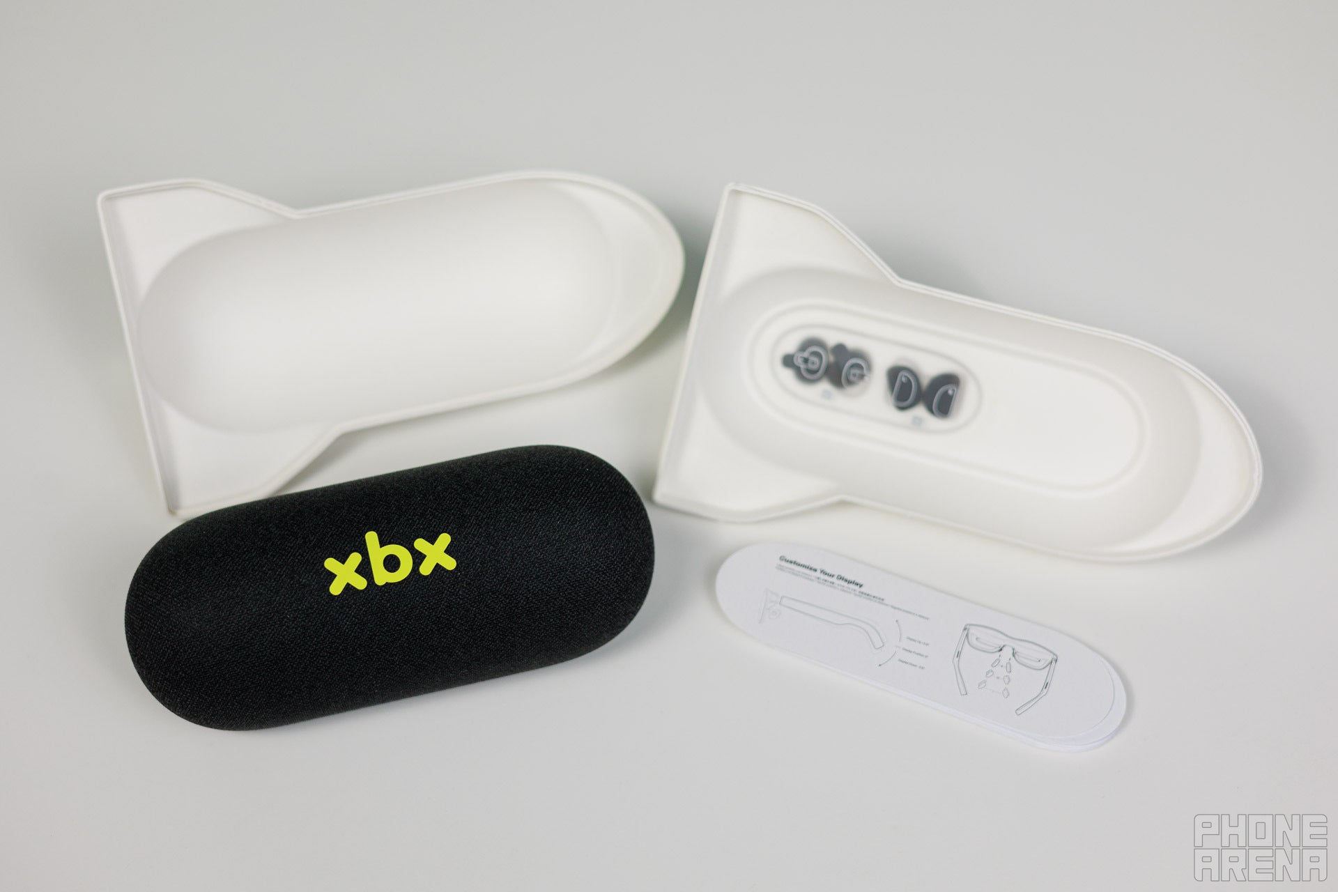 You get the familiar case, but this time, it's got a more casual vibe about it. | Image by PhoneArena - Xreal xbx a01+ Review: Superb budget XR glasses with a unique style