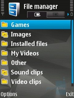 File manager - Nokia N82 Review