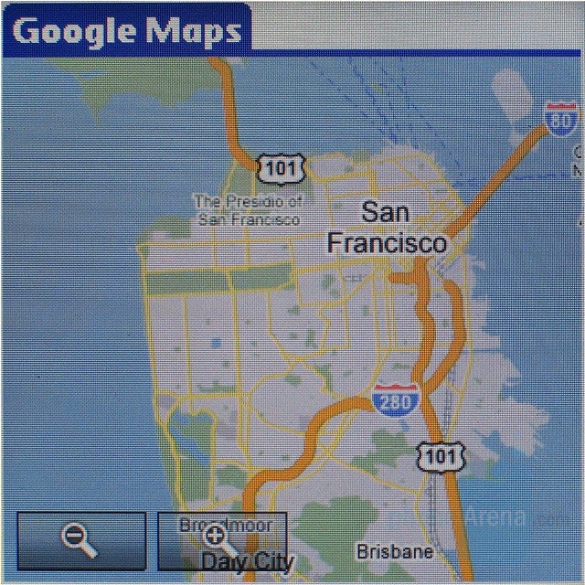 Google Maps - Palm Treo 755p Review