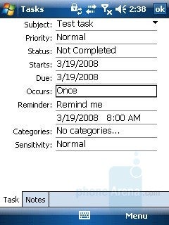 Tasks - HP iPAQ 614 Review