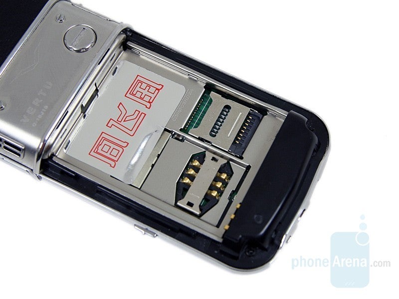SIM and memory card slots - Vertu Constellation Knockoff Review