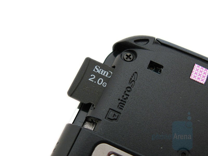 microSD slot - Samsung Glyde Review