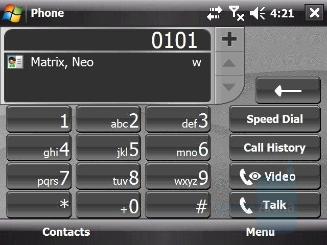 Dialing Pad - HTC X7510 Advantage Review