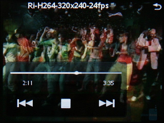 Video playback - Sony Ericsson G900 Review