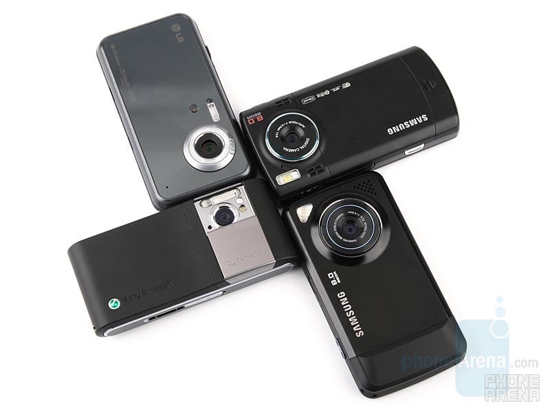 All-angle comparison of the 8MP phones
