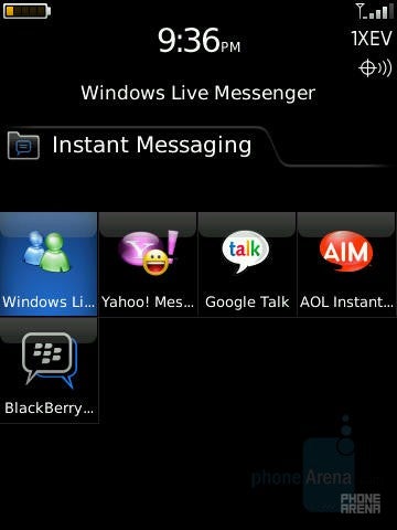 Instant Messaging - BlackBerry Storm Review