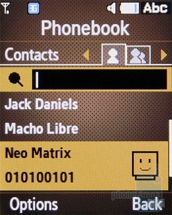 Phonebook - Samsung B2700 Review