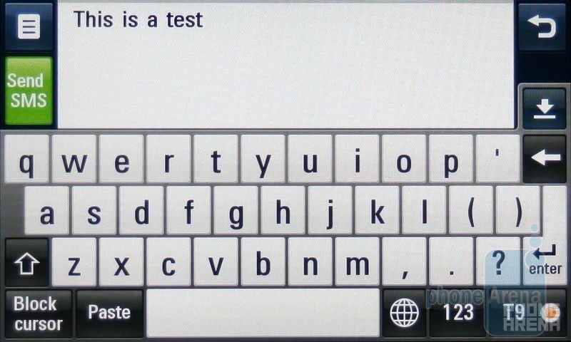 QWERTY keypad - LG ARENA Preview