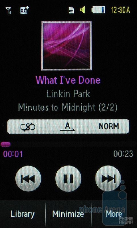 Music player - Samsung Impression Review