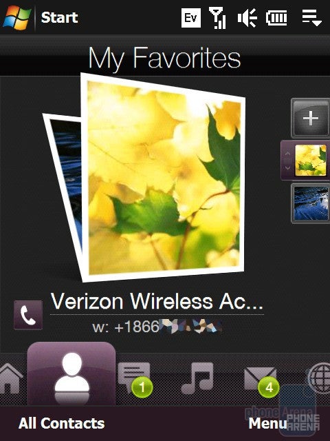 My Favorites - HTC Touch Diamond CDMA Review
