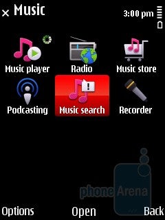 The music player interface of Nokia 5630 XpressMusic - Nokia 5630 XpressMusic Review