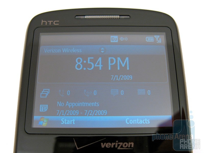 The 2.4&rdquo; display - HTC Ozone XV6175 Review