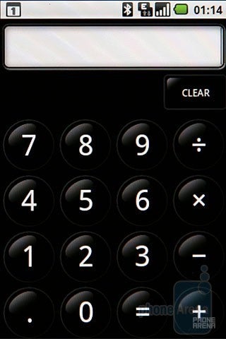 Calculator - Samsung Galaxy I7500 Review