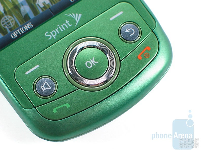 Front keys - Samsung Reclaim M560 Review