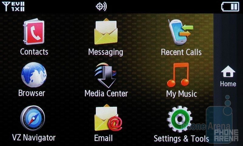 Main menu - Samsung Rogue U960 Review