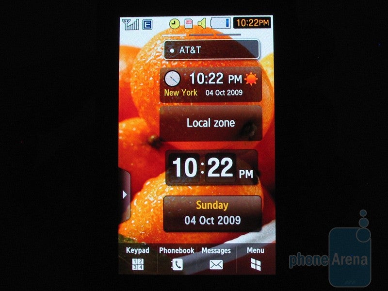 The 3.1&amp;rdquo; resistive AMOLED touch screen - Samsung Pixon12 M8910 Review