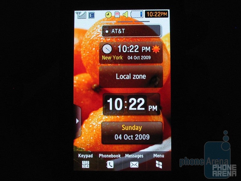 The 3.1&amp;rdquo; resistive AMOLED touch screen - Samsung Pixon12 M8910 Review
