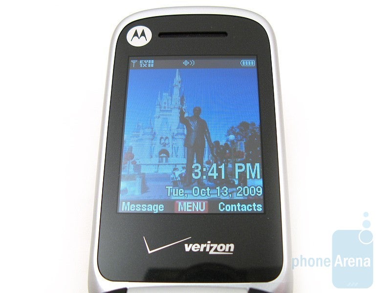 The internal display - Motorola Entice W766 Review