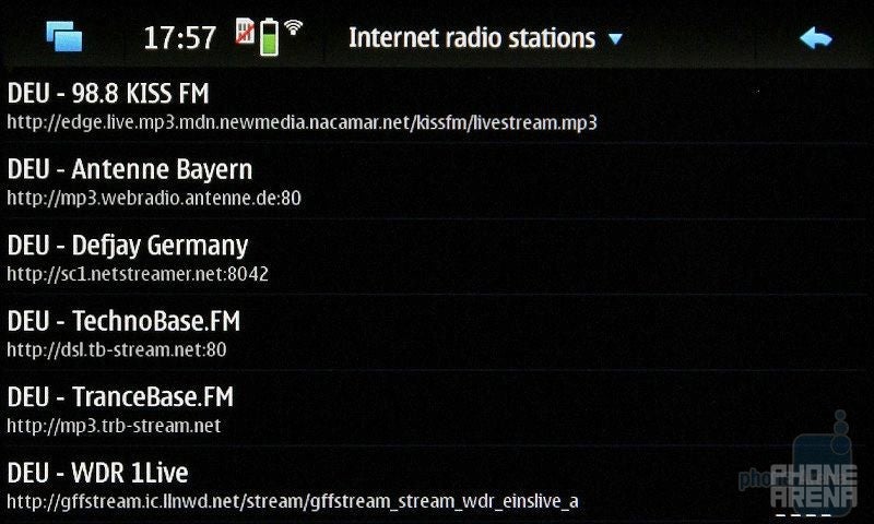 Internet radio - Nokia N900 Preview