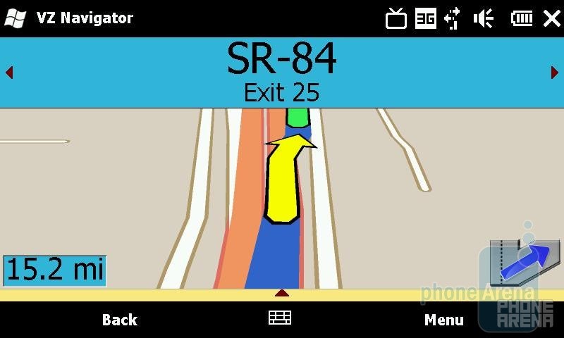 VZ Navigator running on the Imagio - Motorola DROID, HTC Imagio and DROID ERIS: side by side