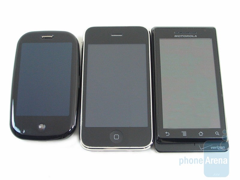 Motorola DROID, Apple iPhone 3GS and Palm Pre: side by side