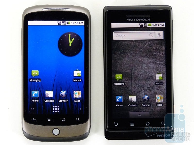 Next to Motorola DROID - Google Nexus One Review