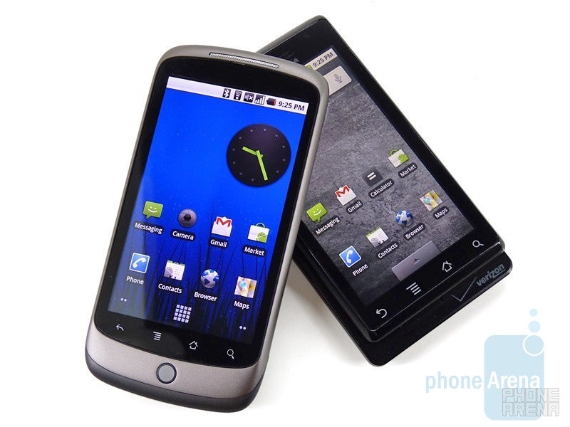 HTC Nexus One and Motorola DROID: side by side