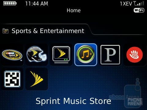 Sprint Music Store - RIM BlackBerry Bold 9650 Review