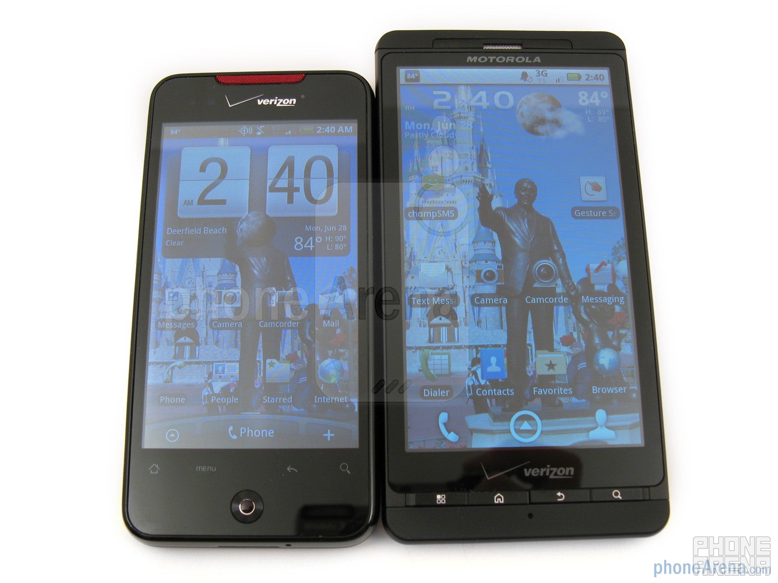 Motorola DROID X vs. HTC Droid Incredible