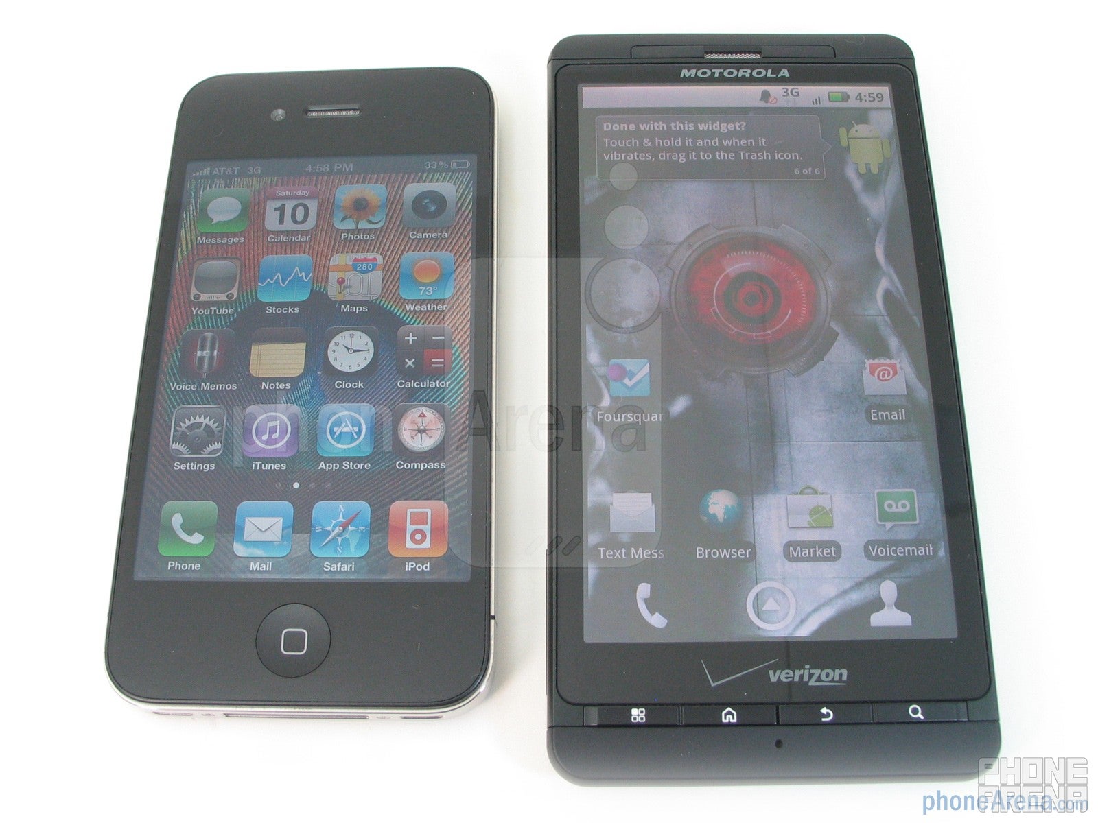 Motorola DROID X vs. Apple iPhone 4