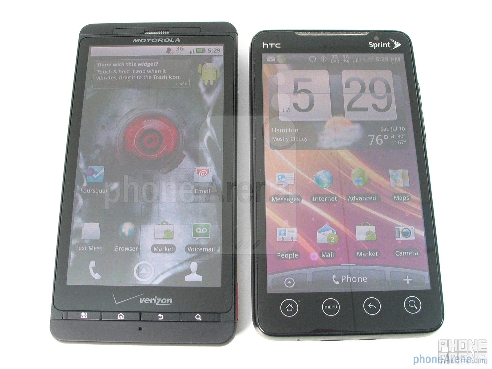 Motorola DROID X vs. HTC EVO 4G