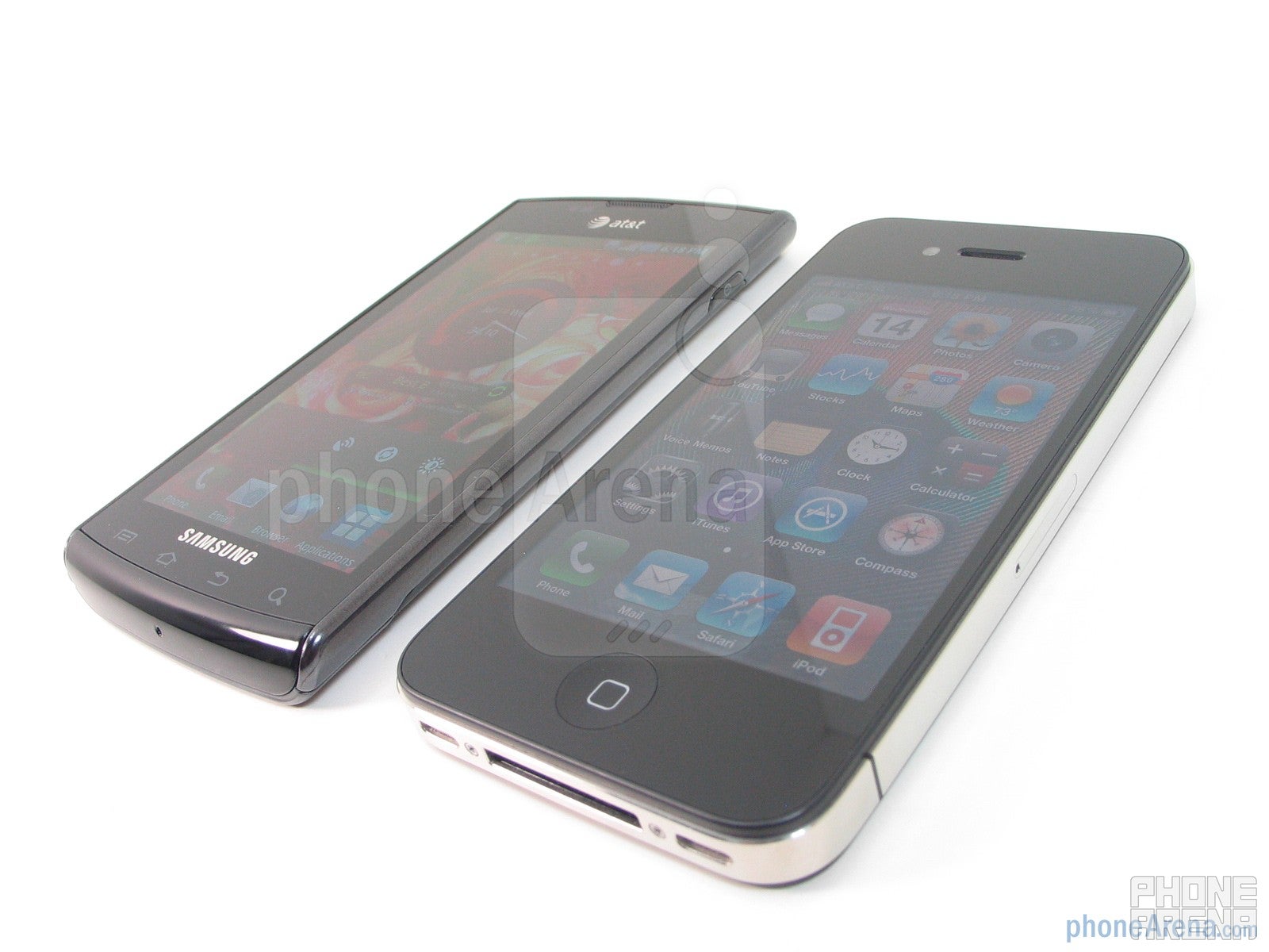 Samsung Captivate vs. Apple iPhone 4