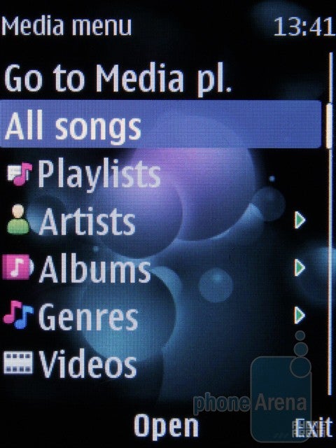The music player of the Nokia 7230 - Nokia 7230 Review