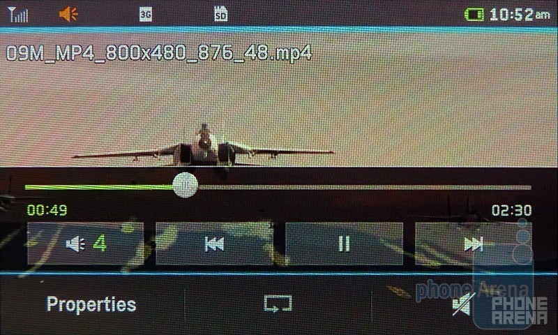 The Pantech Laser doesn&#039;t stall in playing back high quality videos - Pantech Laser Review