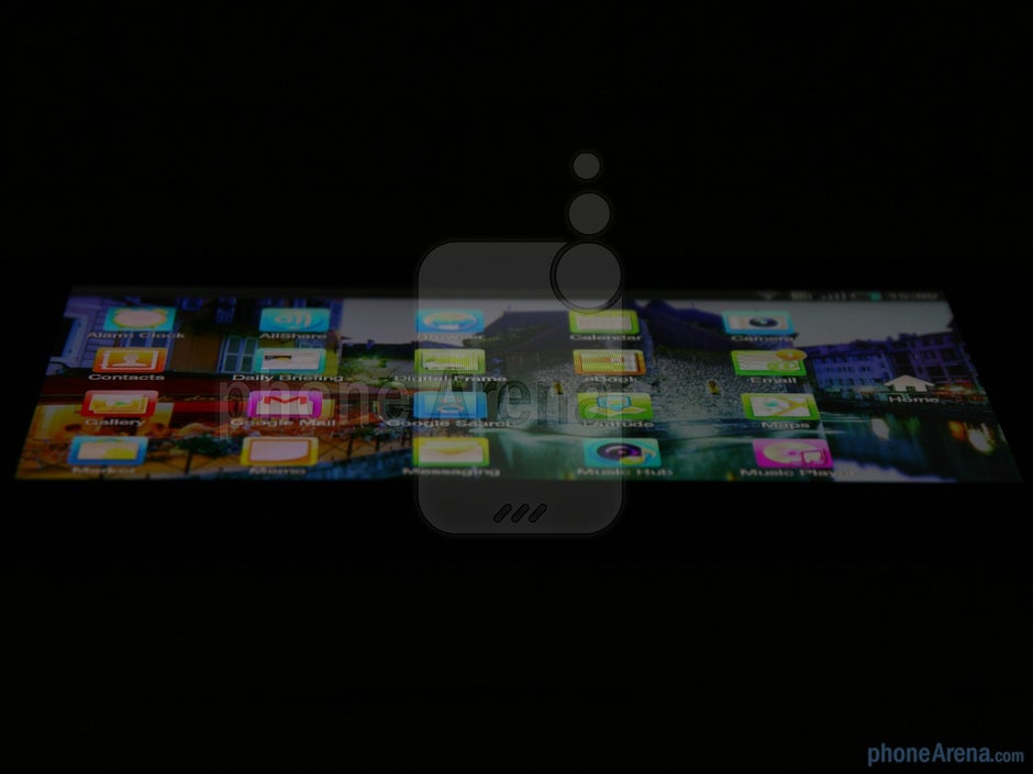 Los ángulos de visión del dispositivo - Revisión de Samsung Galaxy Tab