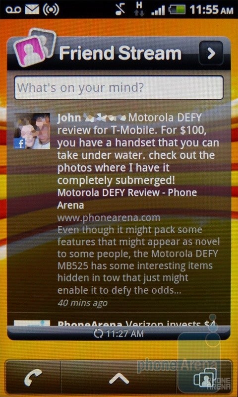 Friend Stream - Google Nexus S vs T-Mobile myTouch 4G