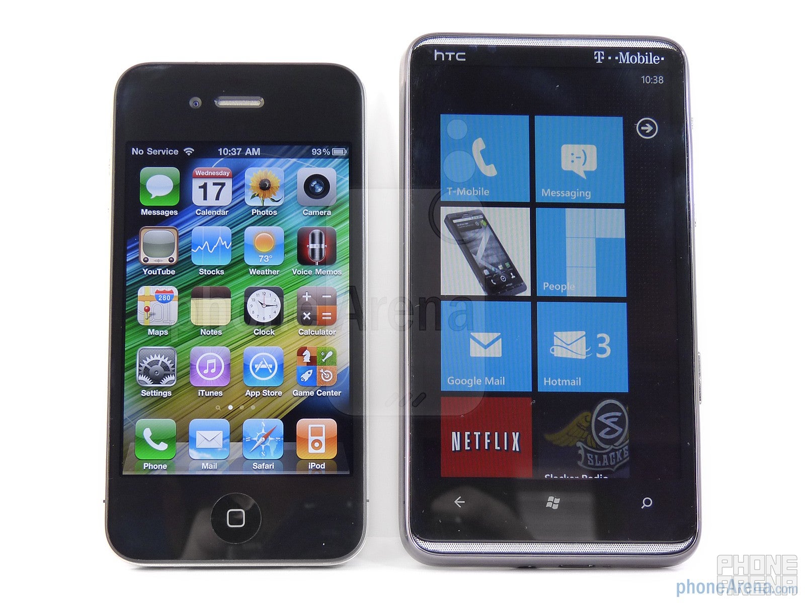 HTC HD7 vs Apple iPhone 4