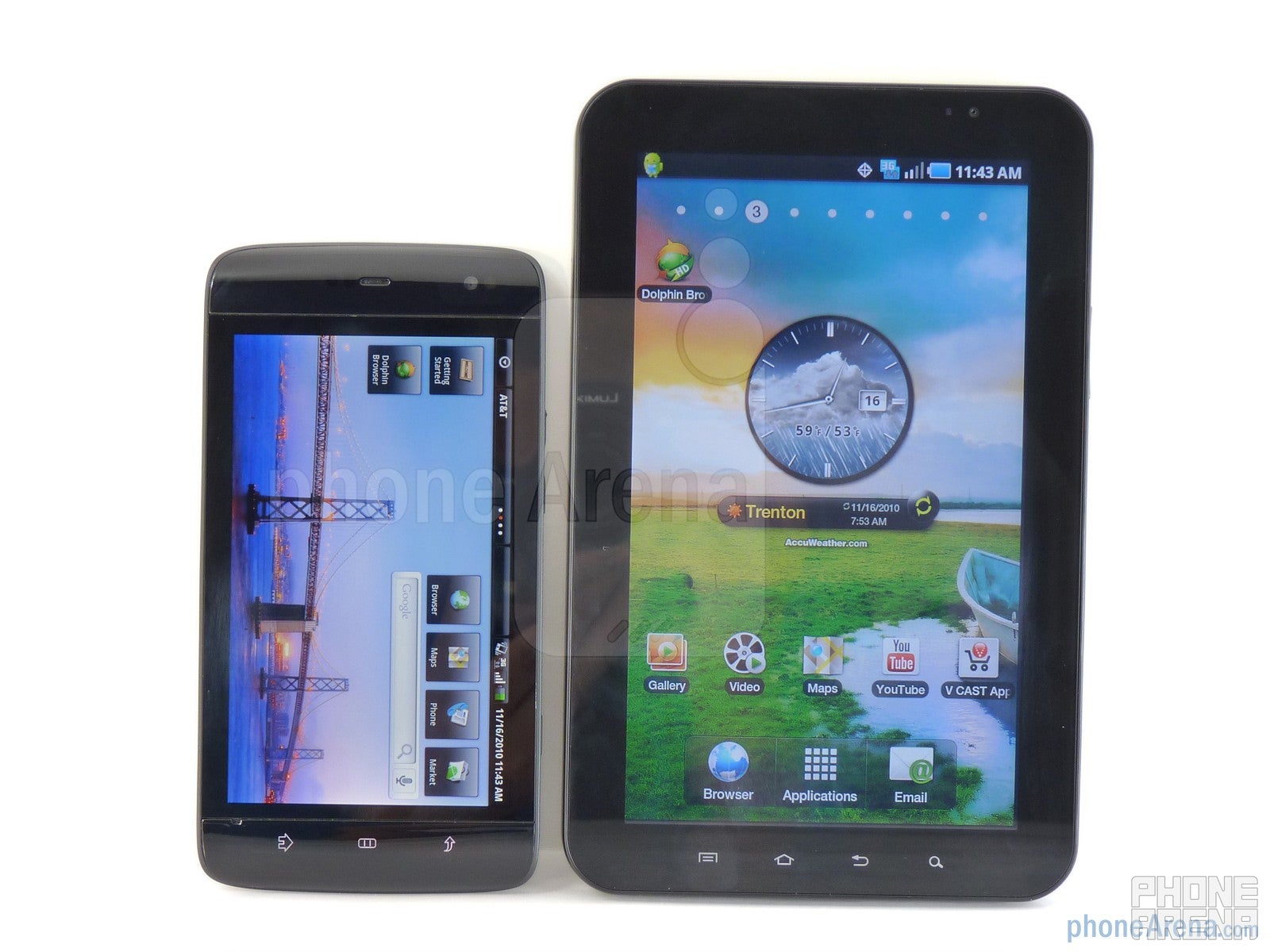 Dell Streak vs Samsung Galaxy Tab