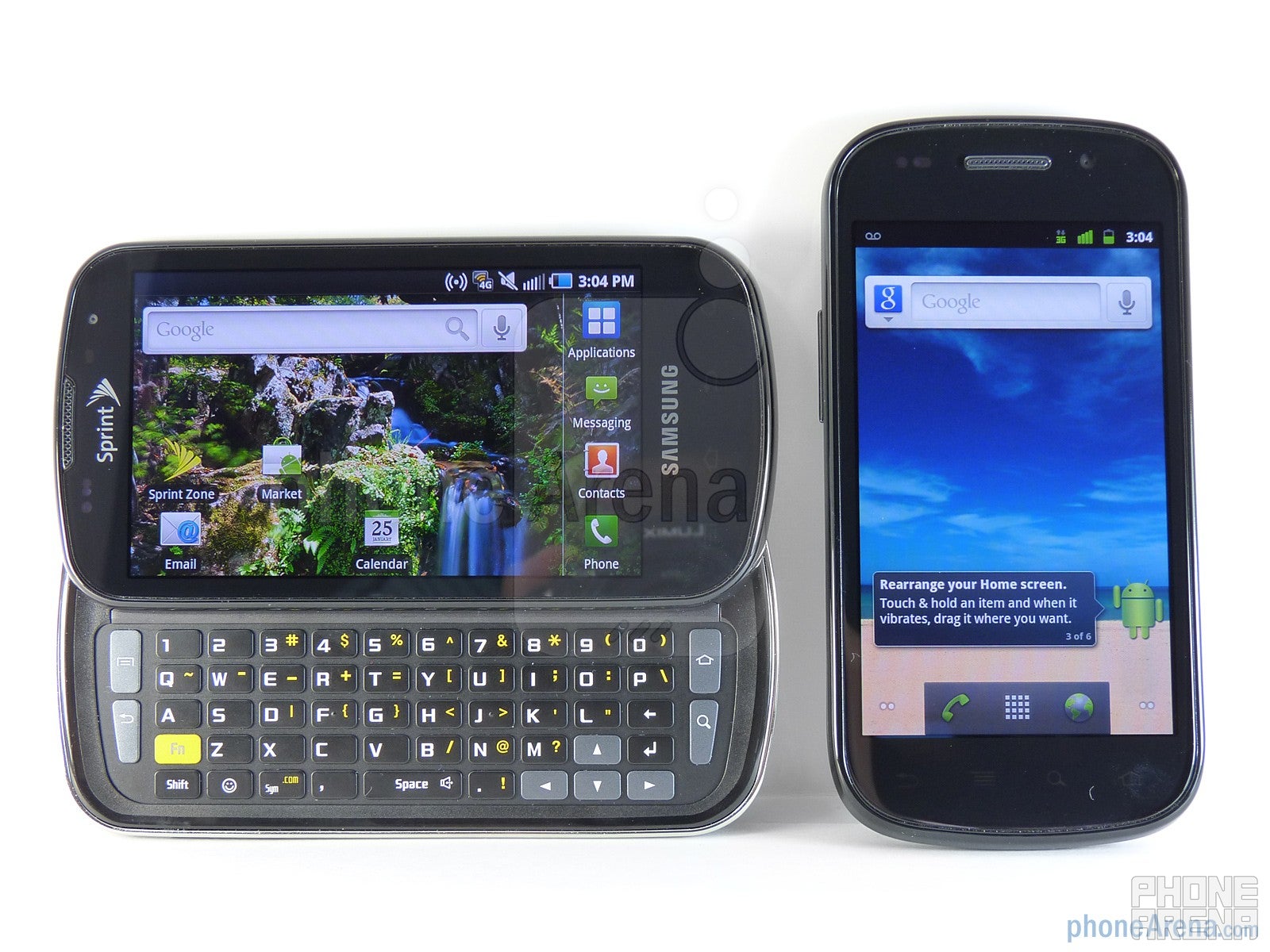 Google Nexus S vs Samsung Epic 4G