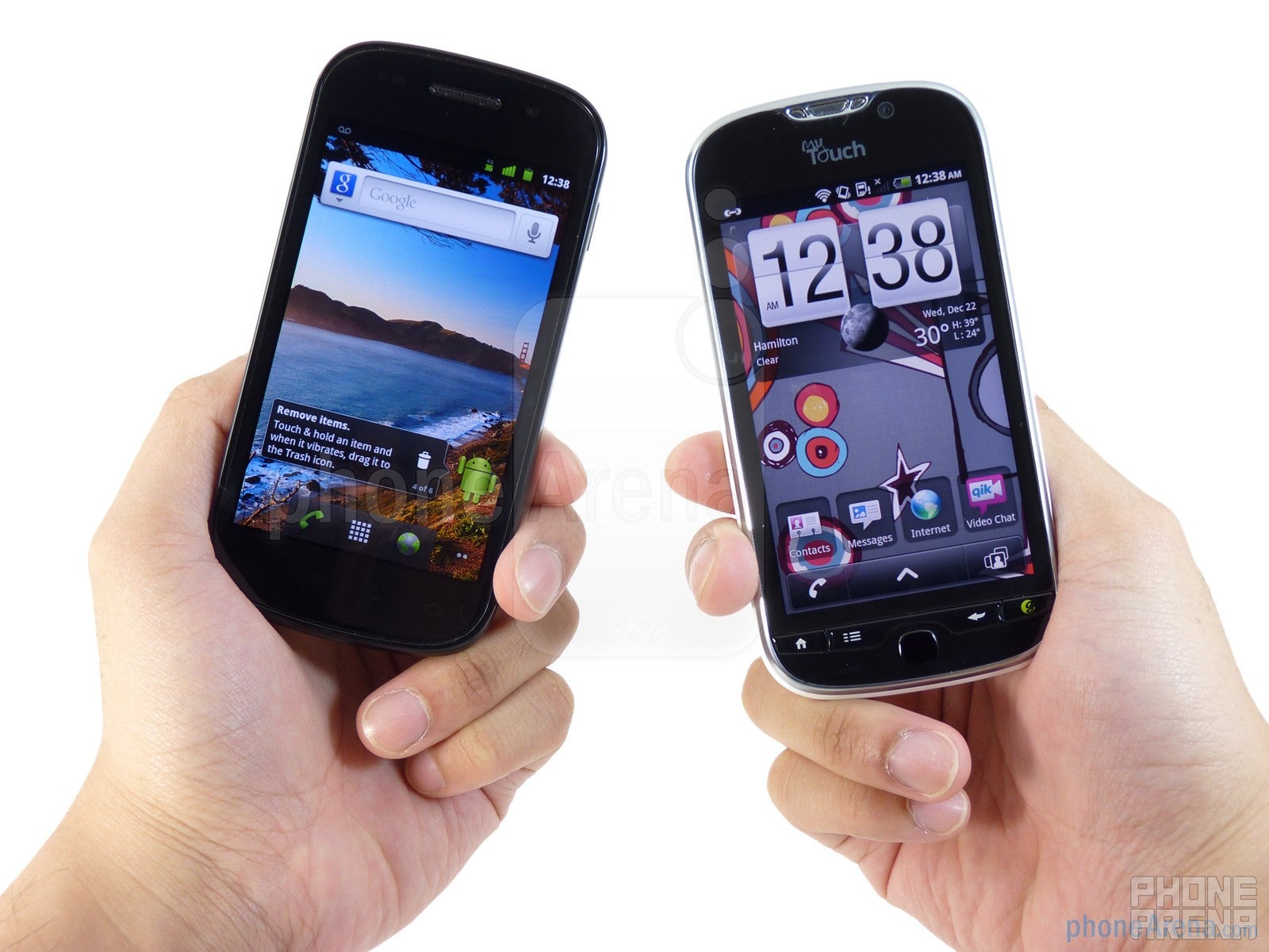 Google Nexus S vs T-Mobile myTouch 4G