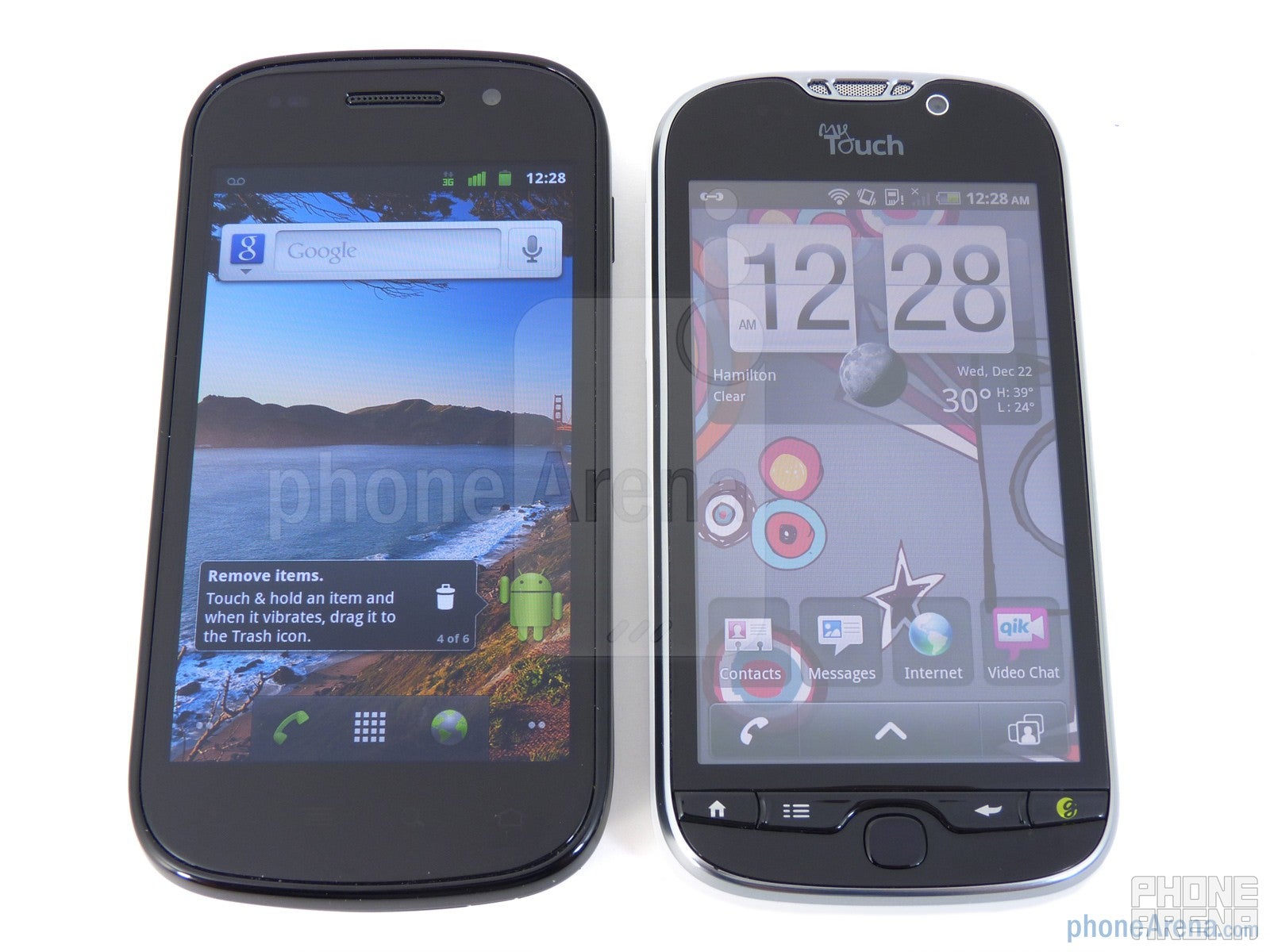 Google Nexus S vs T-Mobile myTouch 4G