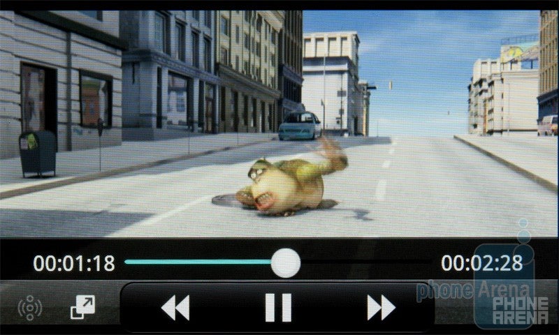 The video player of LG Optimus 2X - LG Optimus 2X Review