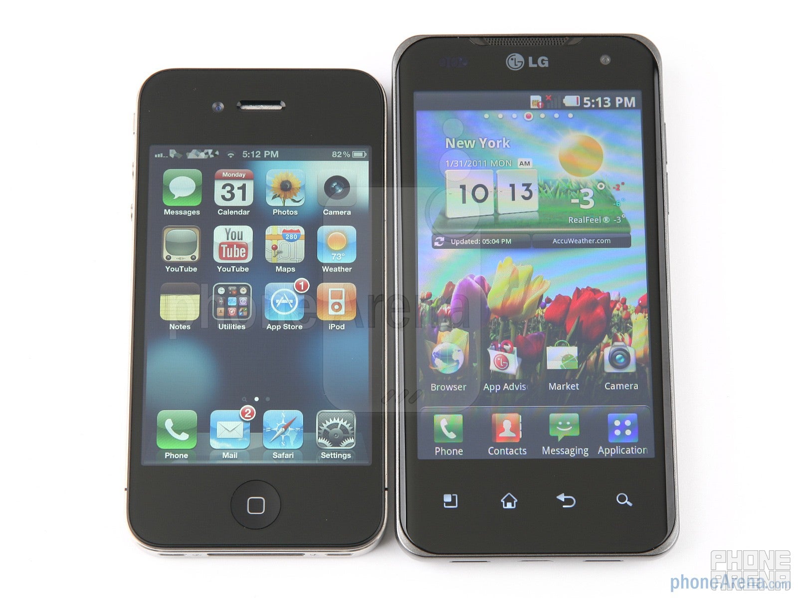 LG Optimus 2X vs Apple iPhone 4