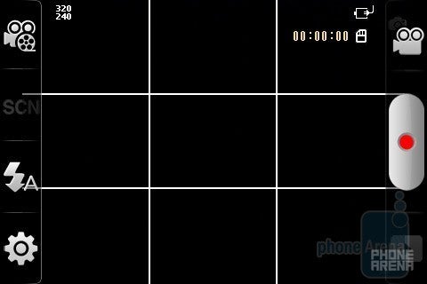 The video camera interface of the Samsung GALAXY Ace - Samsung GALAXY Ace Preview