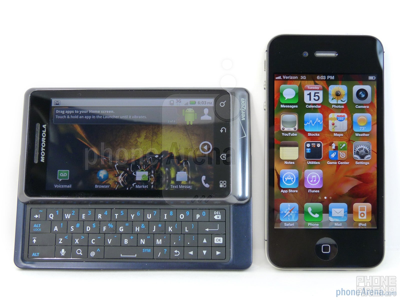 Verizon iPhone 4 vs DROID 2 Global