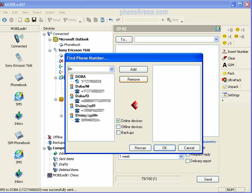 MOBILEdit! - controlling your phone from your PC