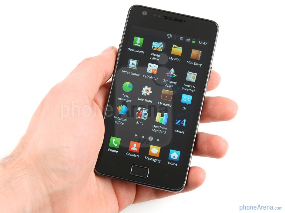 The Samsung Galaxy S II uses Super AMOLED Plus display technology - Samsung Galaxy S II Preview