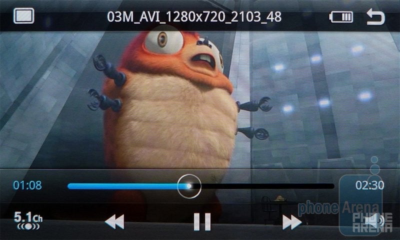Watching videos - Samsung Infuse 4G Review